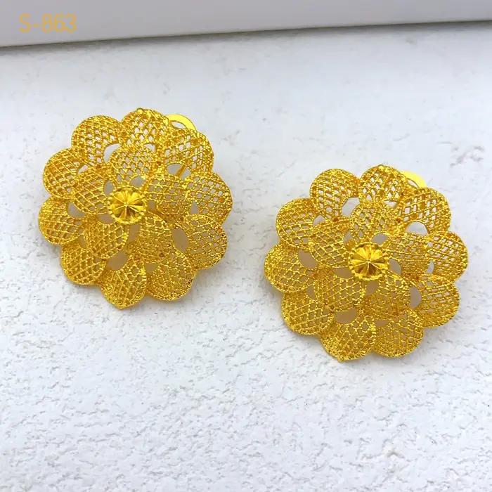 Ensembles de bijoux fleuris en plaqué or pour femmes occasions spéciales romantiques mignonnes mariage anniversaire