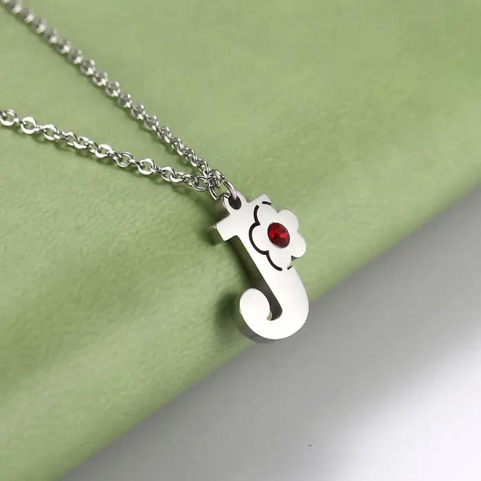 Cazador – collier avec lettres de l'alphabet en cristal