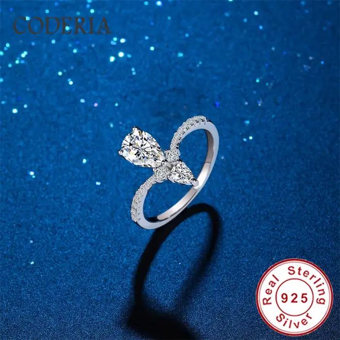 Bague Moissanite en diamant de laboratoire