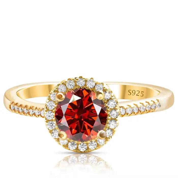 Bague Moissanite 1 Carat pour femmes