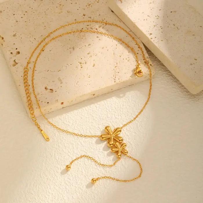 Collier pendentif en zircone cubique pour femmes