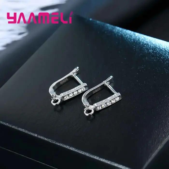 Boucles d'oreilles en argent Sterling 925 faites à la main