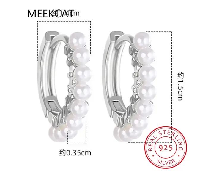 Boucles d'oreilles Huggies en argent Sterling 925 pour femmes