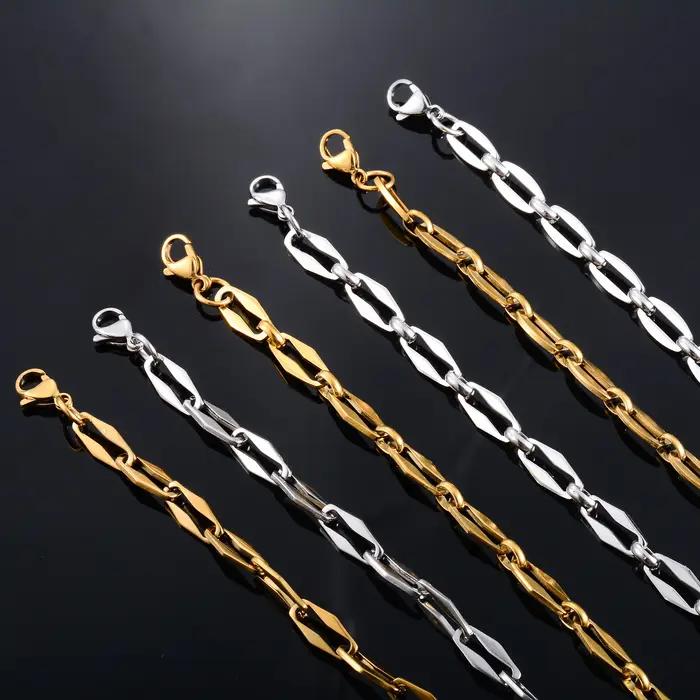 Collier Long de Base en Acier Inoxydable pour Homme et Femme