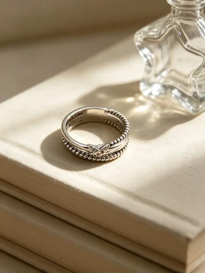 Nouveau produit original DYUH 2026, bague R001-10 pour femme, bijoux de haute qualité, romantique, polyvalent, cadeau de Noël