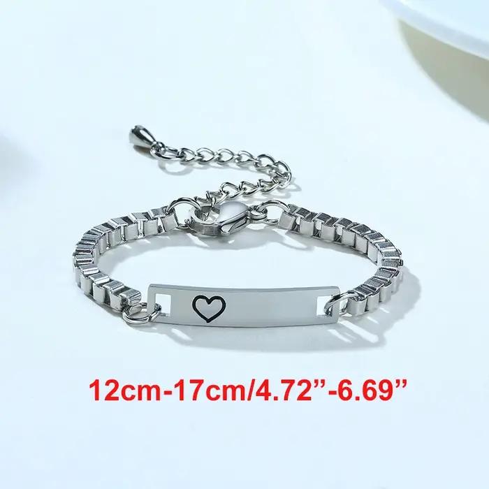 Bracelet personnalisé avec nom mignon