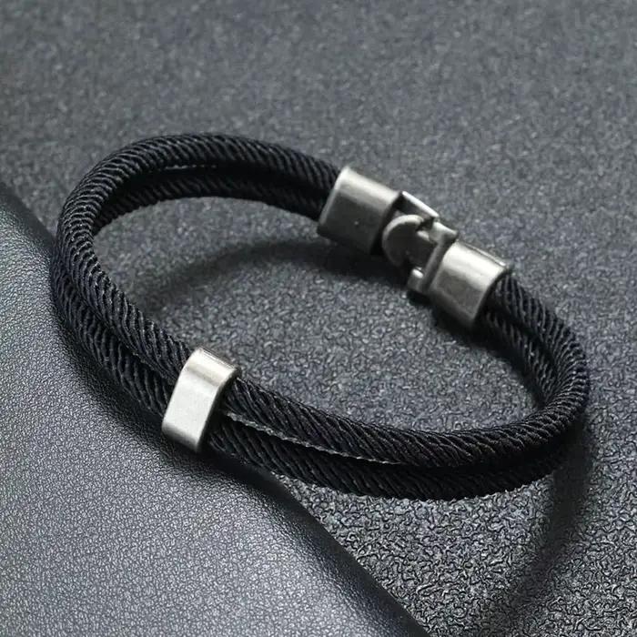 Bracelet Vintage Macramé pour Homme Style Vendange Accessoire de Mode Occasion Spéciale Cadeau Pour Lui