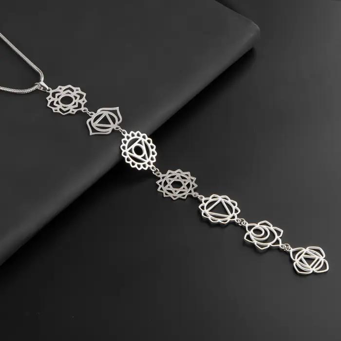 Collier de yoga KityKiss sept chakras original design pour la méditation et le bien-être spirituel offrir pour les occasions spéciales
