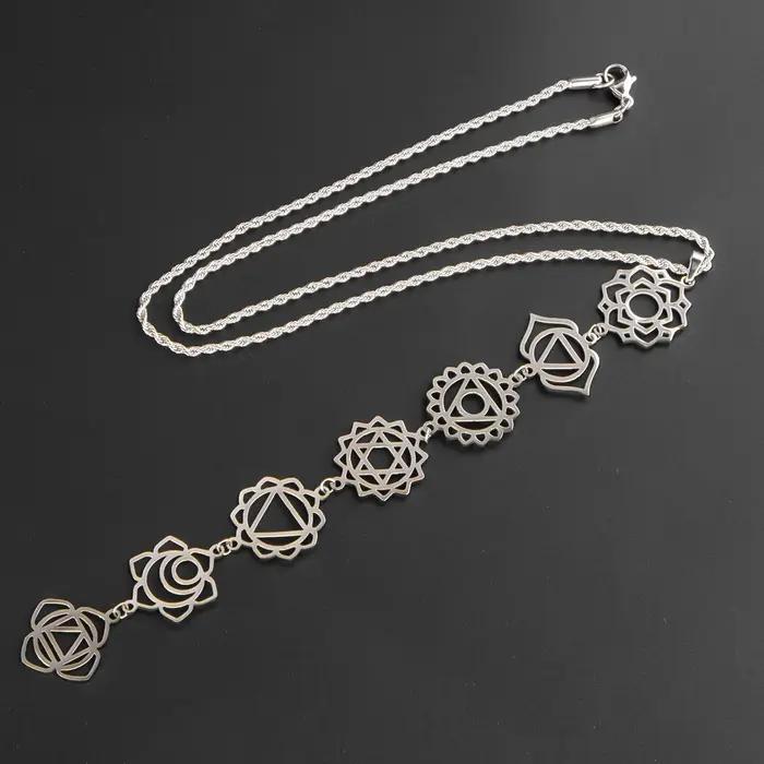 Collier de yoga KityKiss sept chakras original design pour la méditation et le bien-être spirituel offrir pour les occasions spéciales
