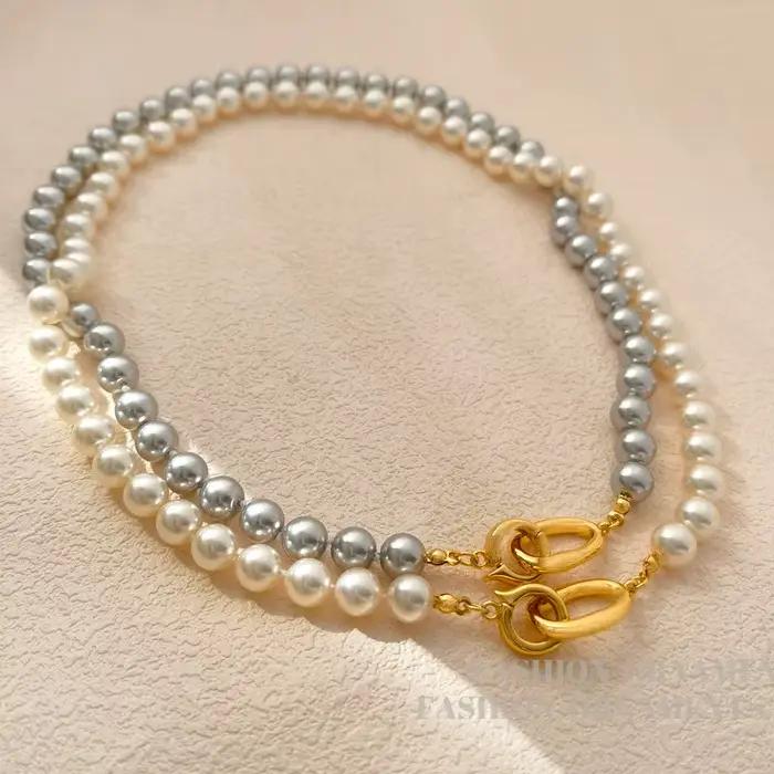 Collier de perles simulées pour femmes élégantes style moderne tendance 2023 occasions spéciales