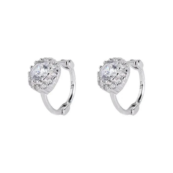 Boucles d'oreilles rondes bohème en argent Sterling 925 véritable pour femmes