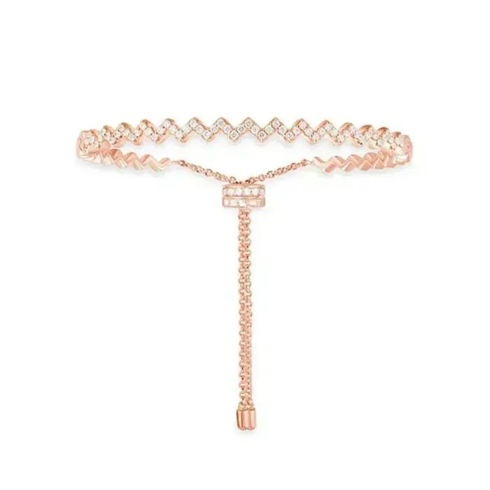 Collier et bracelet ajustables en perles ondulées CY 2025 – Bijou tendance, simple et décontracté, cadeau idéal pour l'anniversaire de votre petite amie