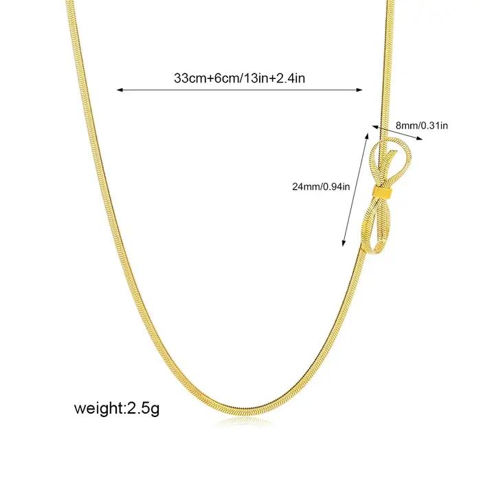 Collier ras du cou minimaliste avec nœud pour femmes
