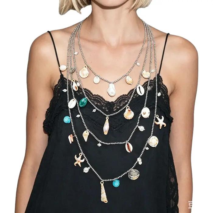 Collier Bohème Fait Main en Coquillages et Perles
