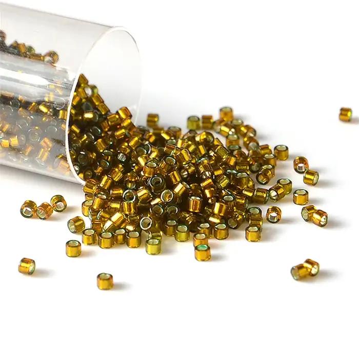 Perles japonaises Miyuki Delica, couleur argent, 10g/tuyau, 2000 pièces, graine en verre pour coutur