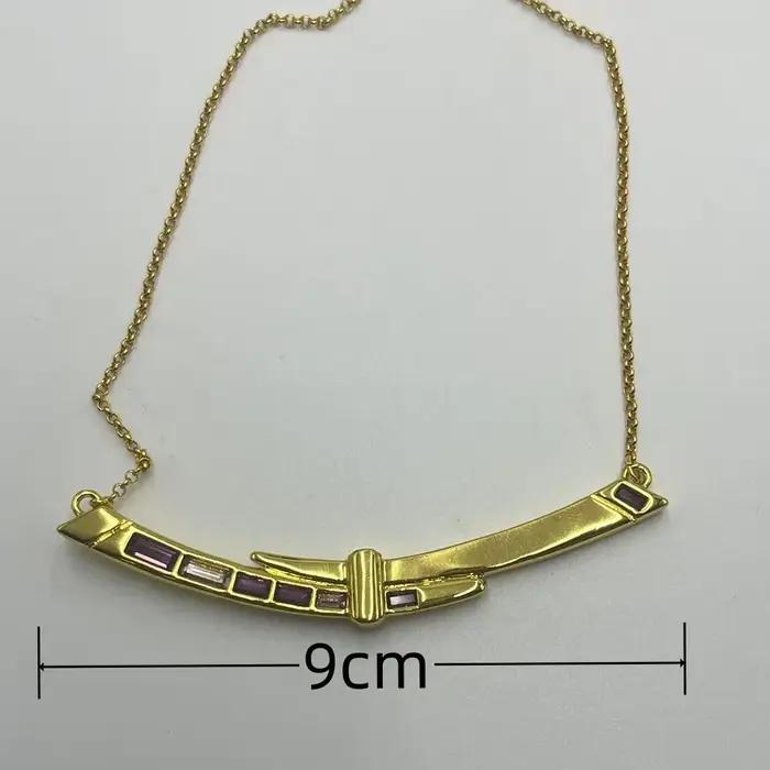 Nouveau Collier Été Scintillant en Cristal Coloré Pendentif Plantes pour Femme Occasions Spéciales Fêtes Anniversaires