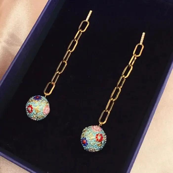 Nouvelle Collection Vintage 2026 : Bracelet Géométrique, Collier Vase, Boucles d'Oreilles Pendantes Rondes pour Femme – Ensemble de Bijoux de Luxe, Accessoires de Fête