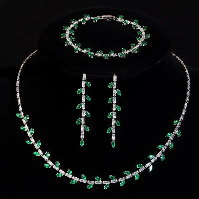 Parure de bijoux de mariage élégante pour femme