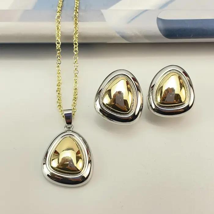 Ensemble de bijoux tendance de luxe plaqué or de Dubaï