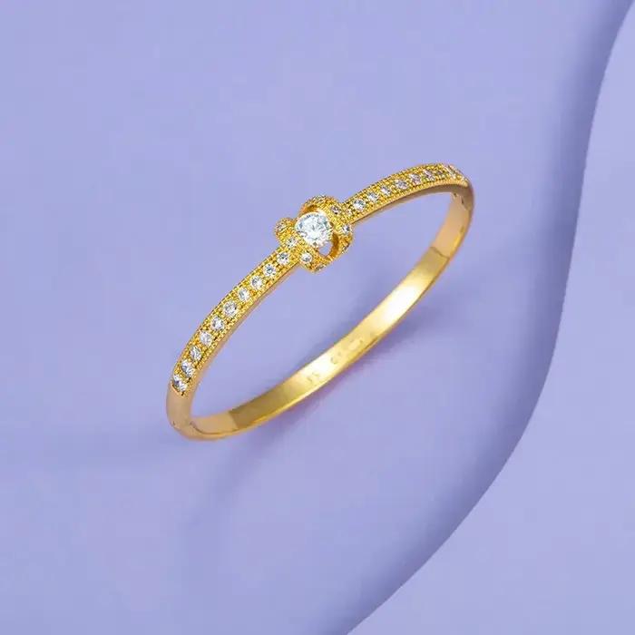 Bracelet en or AU999 certifié NGTC pour femmes occassions d'engagement et cadeaux romantiques