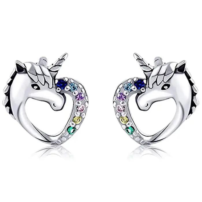 Boucles d'oreilles chat de dessin animé pour enfants filles