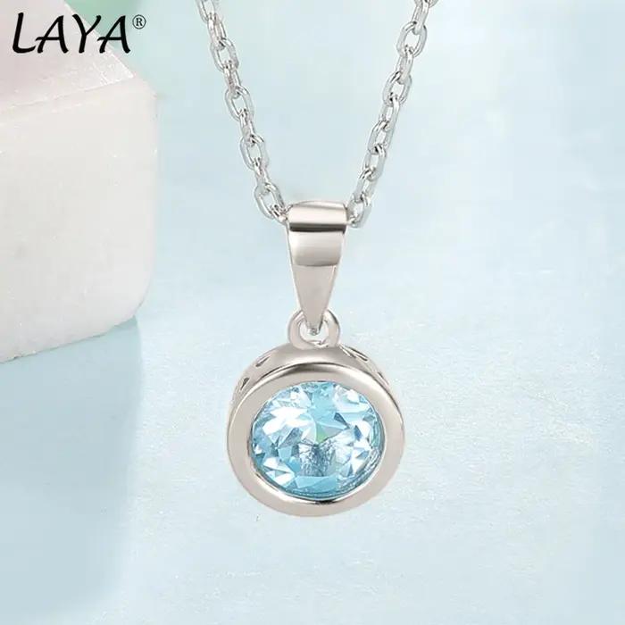 LAYA – collier avec pendentif en argent Sterling 925