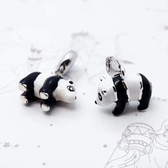 Pendentif Charme Panda Mignon en Argent Sterling 925 Pour Femmes et Hommes Occasions Spéciales