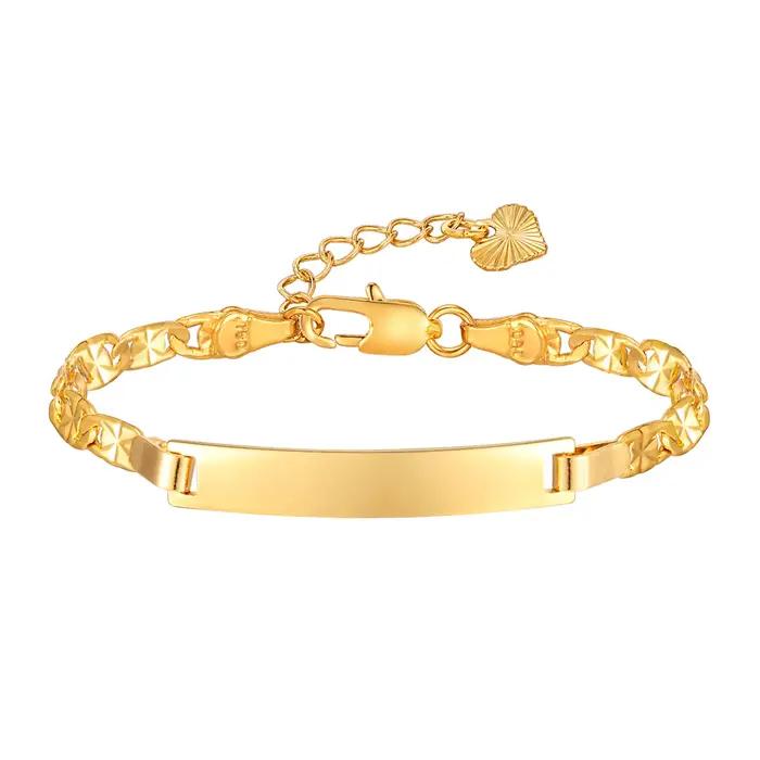 Bracelet de pierre de naissance personnalisé pour femme, gravé, citation inspirante, nom, barre d'id