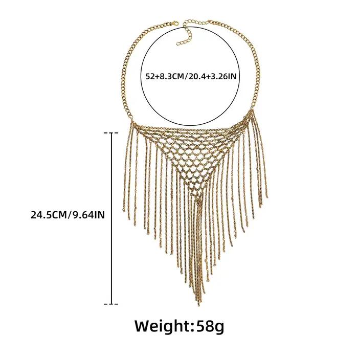 Collier en dentelle à pampilles exagérées pour femmes, style français, chaîne de clavicule, bijoux de luxe tendance, accessoires cadeaux pour dames et jeunes filles