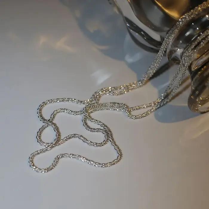 Ensemble de colliers et bracelets scintillants brillants pour femmes et filles