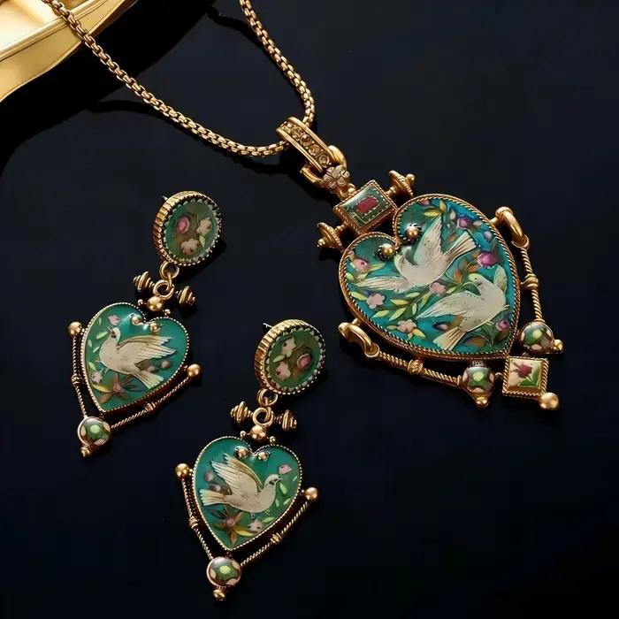 Ensemble de bijoux Vintage Palace Flying Pigeon