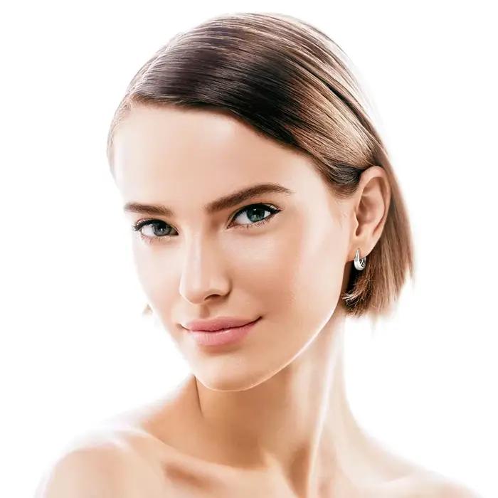 Boucles d'oreilles exclusives en argent sterling S925 avec moissanite, design minimaliste, luxe léger, haut de gamme, design unique, bijoux de tous les jours, cadeau pour femme