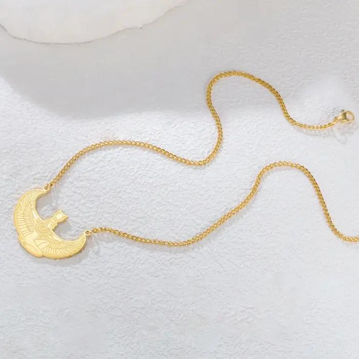 Jeshayuan – collier Isis de déesse égyptienne ancienne