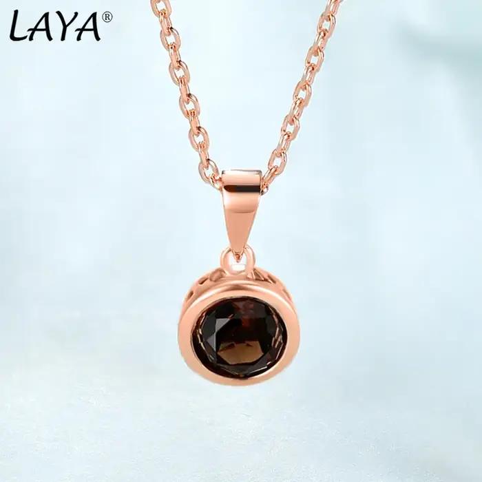 LAYA – collier avec pendentif en argent Sterling 925