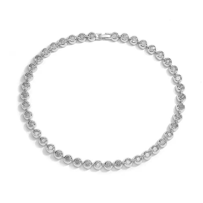 Ensemble de bijoux plaqué or 18 carats avec zircone cubique pour femmes pour soirées et tenues quotidiennes