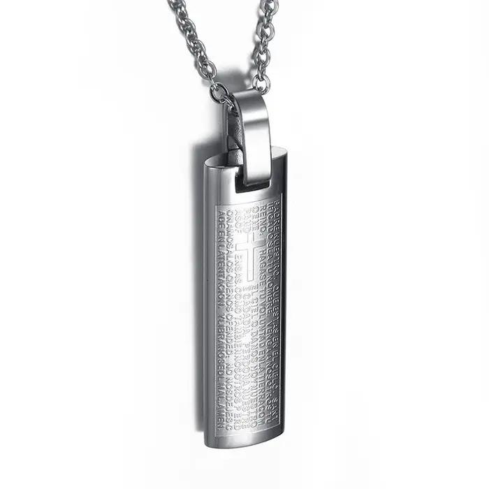 Pendentifs espagnols plaqués titane pour hommes
