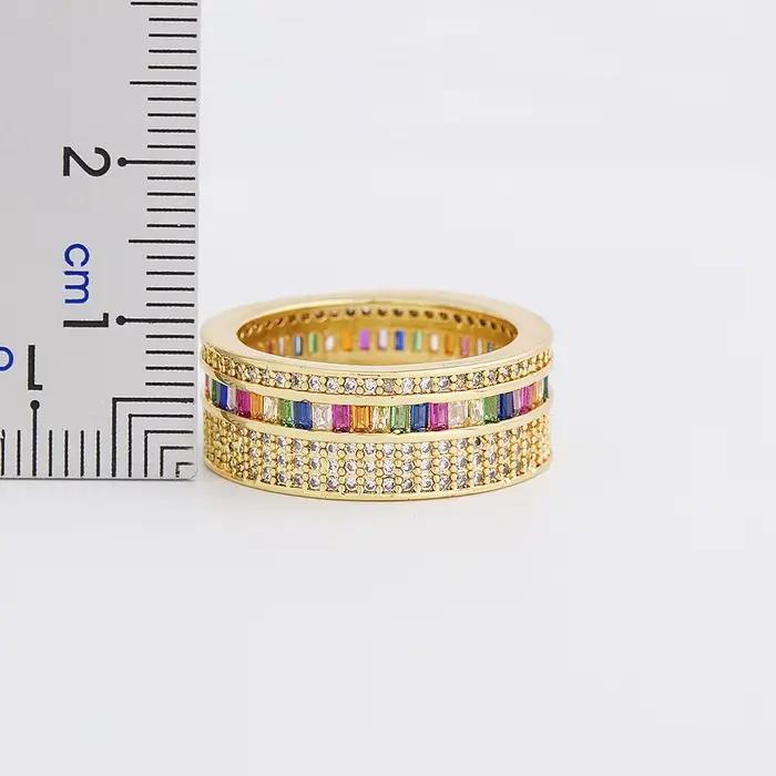 Anneaux en cuivre AIBEF avec zircone cubique pour femmes, alliance de mariage, bijoux de fiançailles et de mariage, bijoux pour occasions spéciales et quotidienne
