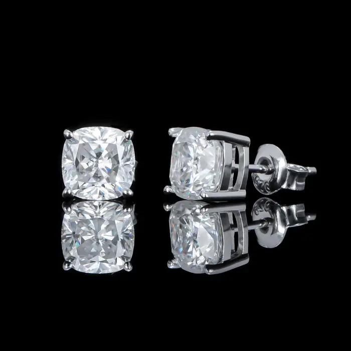 Luxe 0.5-3 Carats Marquise coeur poire Moissanite femmes diamant boucle d'oreille Stud 925 boucles d'oreilles en argent