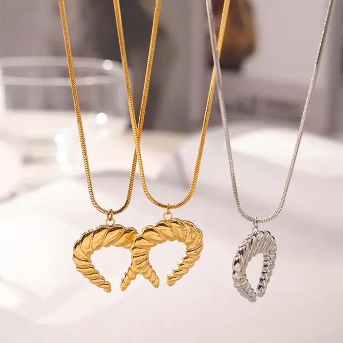 Collier Pendentif Géométrique Moderne Grande Taille pour Femme
