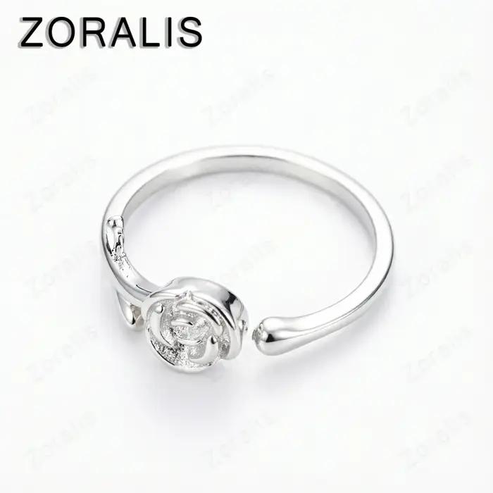 Bague en or 18 carats en forme de fleur de rose réglable pour femmes occasions spéciales mariage fiançailles cérémonies