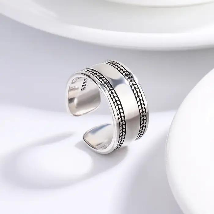 Bague en argent sterling 925 sertie de zirconium blanc pour femmes occasions spéciales soirée party cadeau engagement mariage anniversaire