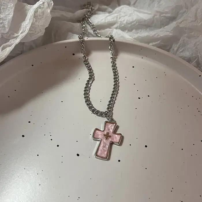 Harajuku Punk amour coeur strass gothique titane acier collier pour femmes nouveau Cool fille fête bijoux cadeaux pour ami