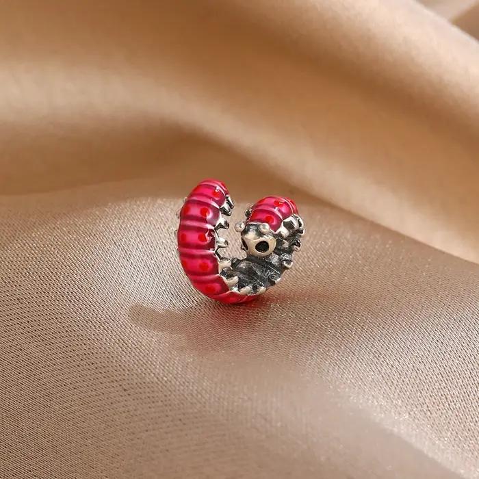 Pendentif en argent 925 fleur souris conque chenille polyvalent bijoux accessoires diy pour femmes occasions spéciales couleurs variées elegance naturelle