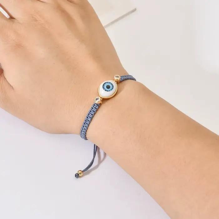 Bracelet œil maléfique bohème pour femme, bijoux en ULtressée, bijoux turcs, nouveau