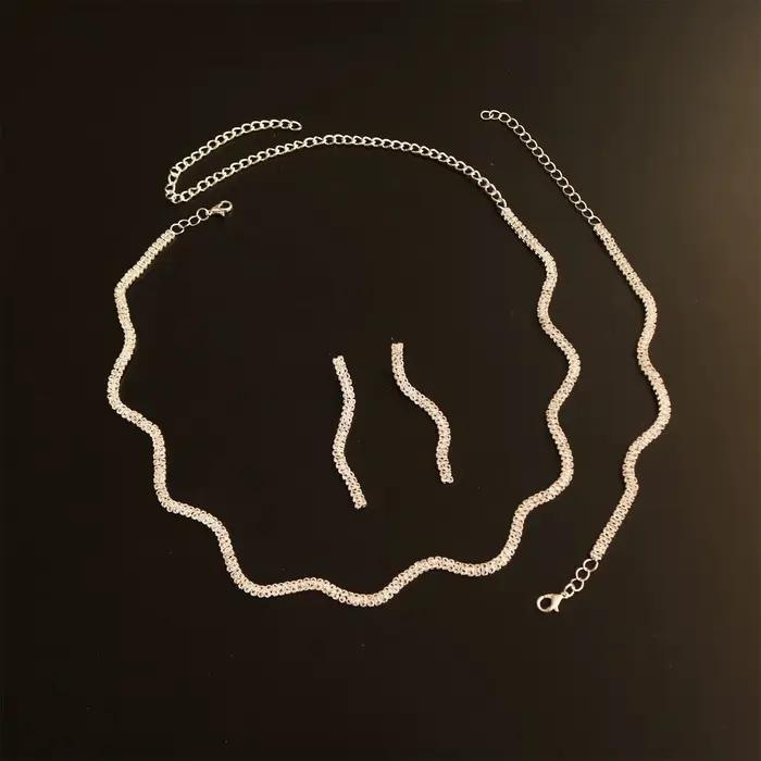 Ensemble de bijoux de mariage de luxe: ensemble collier