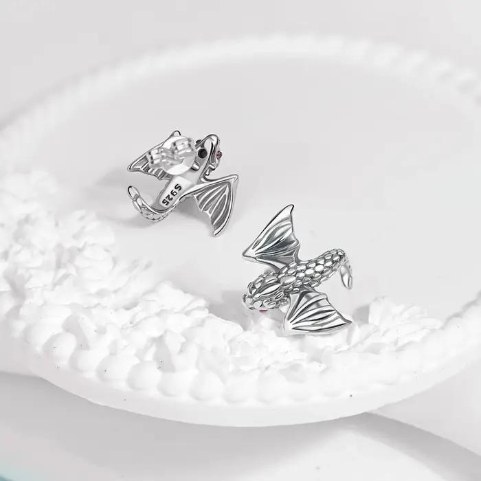 Boucles d'oreilles et breloques pendantes en argent sterling 925