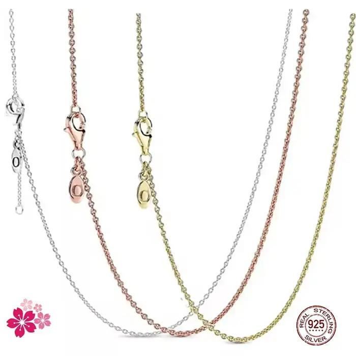 Collier à breloques en argent sterling 925 pour femmes