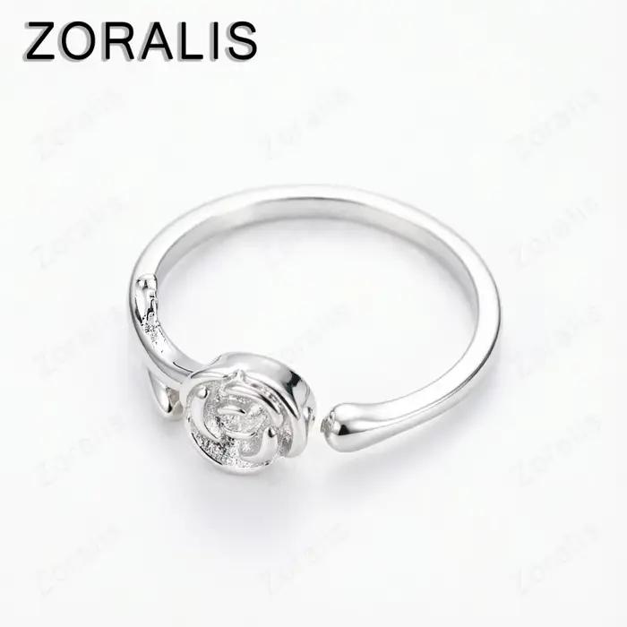 Jolies bagues réglables en or 18 carats en forme de fleur de rose pour femmes, accessoires de bijoux