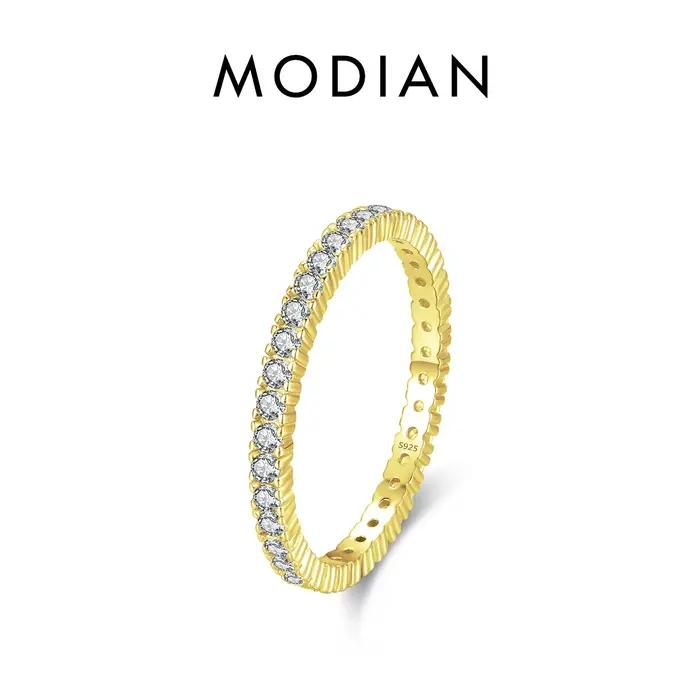 Bague de Mariage Élégante en Argent Sterling 925 Sertie de Zirconium Blanc et Cristal Pour Femme Occasions Spéciales