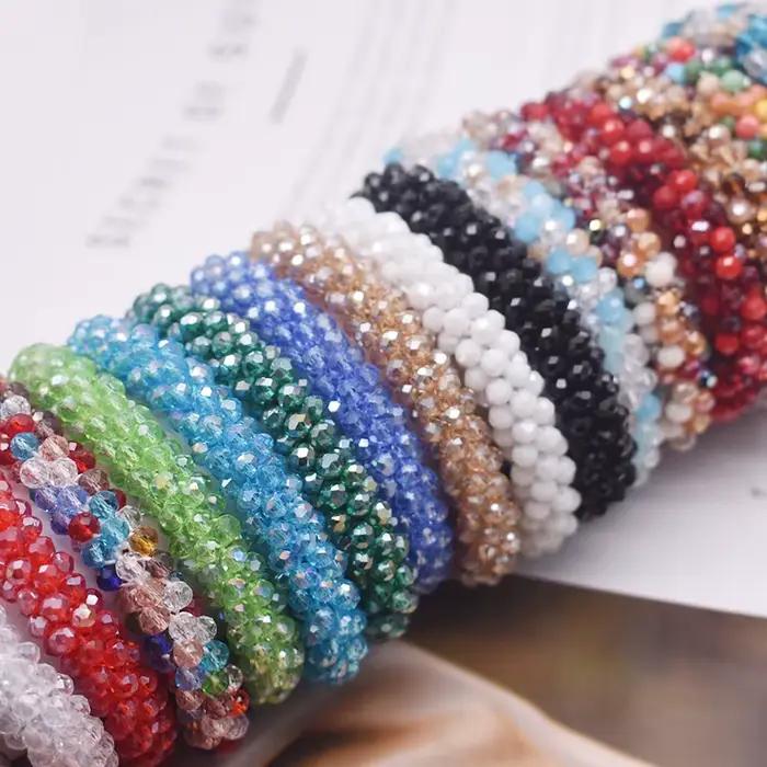 Bracelet en argile polymère Heishi à la mode, bohème et punk pour femmes, accessoire pour cheveux et tracker d'humeur, multicolore